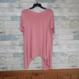 LOGO by Lori Goldstein Pink Open Back Top - 028